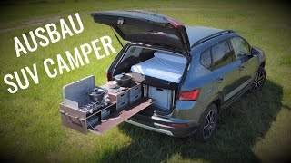 SUV Camper Ausbau  DIY Conversion Seat Ateca [upl. by Sundin287]