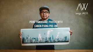 How to print panoramic photographs with the Canon Pixma PRO 200 [upl. by Laius]