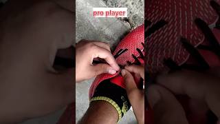 pro vs normal player boot laces trick 🤯footballshorts soccer [upl. by Abrahan]