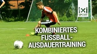 Kombiniertes FußballAusdauertraining Ausdauerübungen mit Ball im Mannschaftstraining Trailer [upl. by Strephonn463]