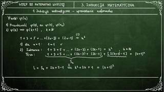 WDMW 31 Indukcja matematyczna  wprowadzenie nieformalne [upl. by Ariamat]