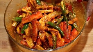 Carrot Achar Recipe  ammakithaalicom [upl. by Feune546]