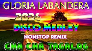 🇵🇭 🍀 NEW  GLORIA LABANDERA💟 TAGALOG CHACHA NONSTOP REMIX  CHA CHA DISCO MEDEY 2024🎶 [upl. by Delastre]