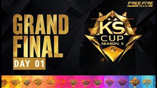 KS CUP SEASON 5  GRAND FINALS  FINAL SHOWDOWN  FREE FIRE INDIA🇮🇳 [upl. by Gnni]