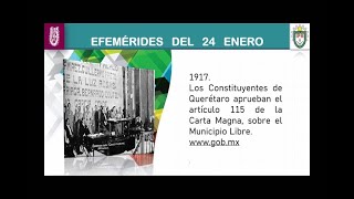 EFEMÉRIDES  Del 23 al 29 de enero [upl. by Nnahteb]