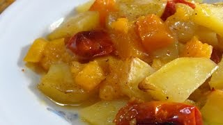 Ricetta Zucca Patate e Pomodorini  GiAlQuadrato [upl. by Ssew]