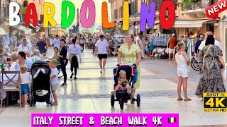 Bardolino Lake Garda Italy Street amp Beach Walk 4K 60fps Beautiful Village In Lake Garda  Italy [upl. by Iago]