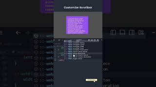 Style Custom Scrollbar in CSS css tipsandtricks webdesign programming coding with shahmirifyy [upl. by Little]