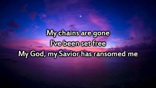 Amazing Grace My Chains are Gone  Instrumental with lyrics [upl. by Switzer995]