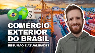 Os maiores parceiros comerciais do Brasil resumão de comércio exterior [upl. by Colver]