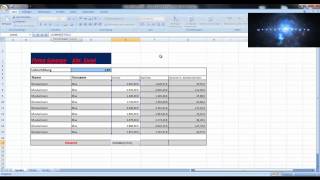 Excel Tutorial 002 Deutsch HD PROZENT SUMME und DIFFERENZ [upl. by Yeta]