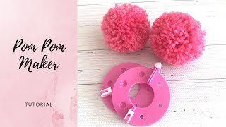 How to Use a Pom Pom Maker [upl. by Haelhsa449]