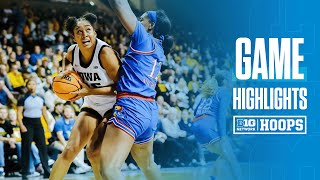 Kansas vs Iowa  Highlights  Big Ten Womens Basketball  11202024 [upl. by Atnauqal]