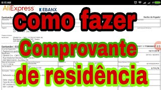 Como fazer comprovante de residência [upl. by Merfe]