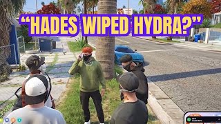 Manors Reaction To Hades Wiping Hydra… Nopixel 40  GTA RP [upl. by Nnailuj]