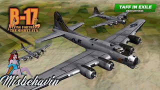 B17 Flying Fortress  The Mighty 8th  Misbehavin Crew  Mission 25 [upl. by Glantz810]