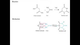 Synthesis of Barbituric Acid from Diethyl Melonate and Urea [upl. by Eelarual677]