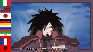 Madara saying “This is not power of your creation” In 8 Different Languages  Naruto Shippuden [upl. by Nylrebma]