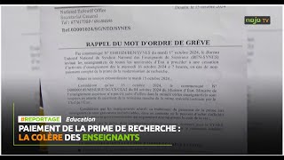 PAIEMENT DE LA PRIME DE RECHERCHE  la colère des enseignants [upl. by Alissa]