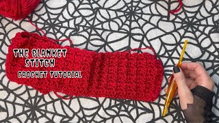 Crochet Tutorial The Blanket Stitch [upl. by Engleman811]