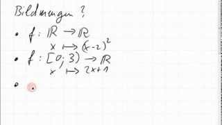 07C1 Bildmengen von vier Beispielfunktionen [upl. by Airdnas572]