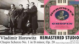 Vladimir Horowitz Chopin Scherzo No 1 in B minor Op 20 1951 [upl. by Lindell224]