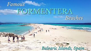 Famous Formentera DOUBLE BEACHES  Day trip from IBIZA SPAIN [upl. by Alitha]