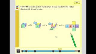 Síť krychle Geometrie pro 4ročník str 58 úvod A [upl. by Ikila968]