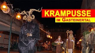 Krampus amp Nikolaus in Gastein Gasteiner Krampuslauf 2018 Österreich [upl. by Teloiv662]