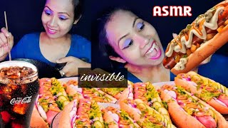 Asmr Hindi  asmr eating Chicken Hot Dog 🌭 CocaCola 😋 asmr mouth sounds  personal attention [upl. by Czarra]