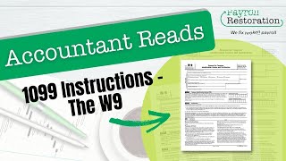 Accountant Reads 1099 Instructions  W9 Form [upl. by Harahs779]