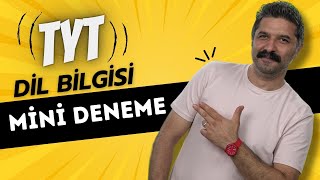 TYT  DİL BİLGİSİ  MİNİ DENEME  RÜŞTÜ HOCA [upl. by Goss]