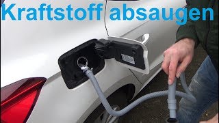 Benzin oder Diesel aus Auto absaugen ohne ein Schluck zu trinken saugen pumpen [upl. by Cornwell280]