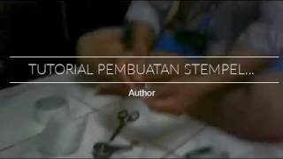 Pembuatan stempel emboss [upl. by Summers]