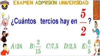 Examen Villareal Admisión Universidad UNFV Fracciones Solucionario [upl. by Ancalin]