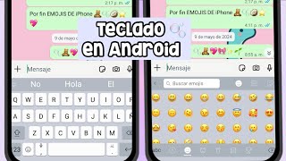 ✅ TECLADO DE IPHONE EN ANDROID CON EMOJIS ✨ [upl. by Enitsyrk181]