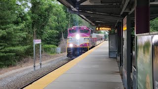 CapeFLYER passes thru HolbrookRandolph with a horn salute [upl. by Kenti568]