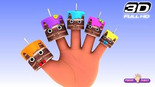 The Finger Family Cake Family Nursery Rhyme  Cake Finger Family Songs [upl. by Neeli422]