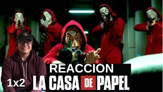 La Casa de Papel 1x2 REACTION  TheJMAZA [upl. by Lenna]