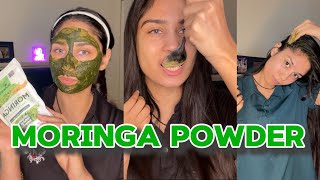 Moringa powder  face pack  hair mask [upl. by Anay]