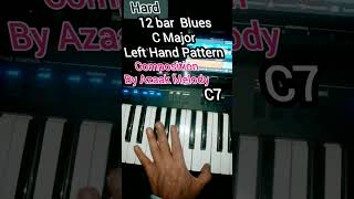 Boogie Woogi Left Hand exercise  12 Bar Blues Piano C Scale [upl. by Nibram]