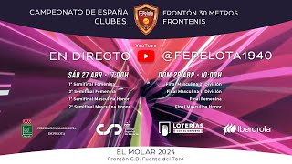 FINALES  Campeonato de España de Clubes Frontón 30 metros de Frontenis [upl. by Anilegna]