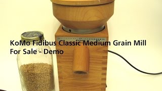 Komo Fidibus Classic Grain Mill Wolfgang Tribest For Sale  Demo Video  Grinding Spelt [upl. by Little582]