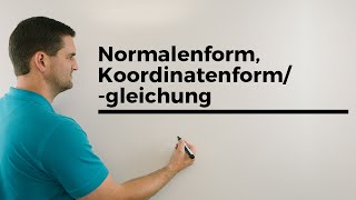 Normalenform Koordinatenformgleichung Ebenen Übersicht Vektorgeometrie  Mathe by Daniel Jung [upl. by Essilrahc]