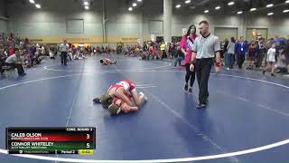 Big Grade 7 And 8 98 Connor Whiteley Scottsbluff Wrestling Vs Caleb Olson Knights Wrestling Club [upl. by Trimmer]