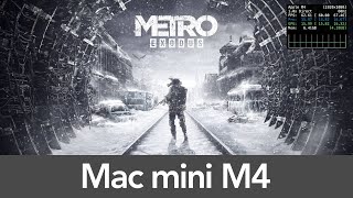 Mac mini M4 16GB RAM Metro Exodus  Performance [upl. by Rosemarie294]