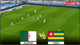 🔴مباشر الجزائر ضد توغو I تصفيات كأس الأمم الأفريقية I مباراة كاملة بث مباشر Algeria vs Togo [upl. by Eseerahs]