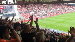 Birmingham City Fans Celebrate Koji Miyoshi Goal V Bristol City Away 2023 [upl. by Halsy]