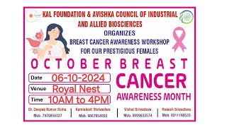 Breast Cancer Awareness Workshop at Royal Nest by KAL Foundation amp AVISKA  Breast Cancer [upl. by Ymrots]