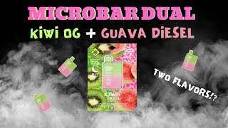 TRYING the MICROBAR DUAL Kiwi OG and GUAVA DIESEL [upl. by Kelby]